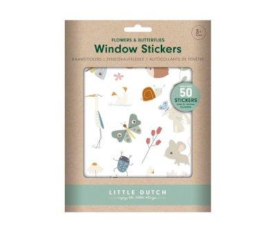 Pegatinas para Ventana Flores y Mariposas