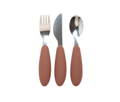 Conjunto de 3 talheres BIBS Woodchuck