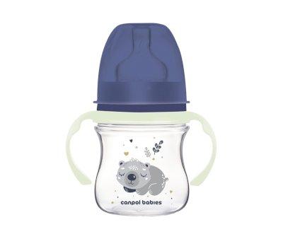 Biberon Anticolica Brilla al Buio Sleeping Koala Azzurro 120ml