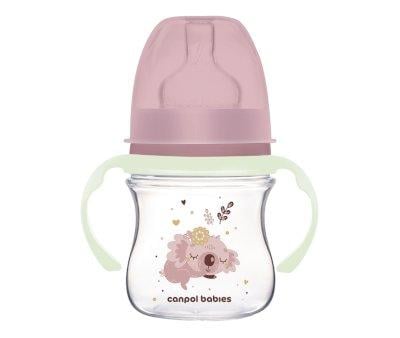 Biberon Anticolica Brilla al Buio Sleeping Koala Rosa 120ml
