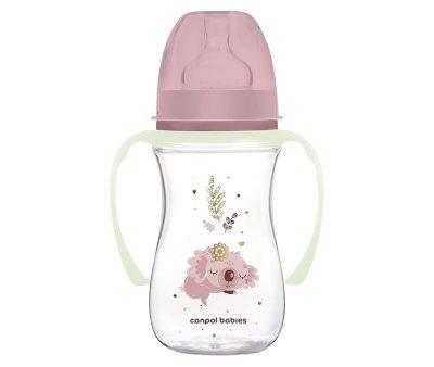Biberon Anticolica Brilla al Buio Sleeping Koala Rosa 240ml