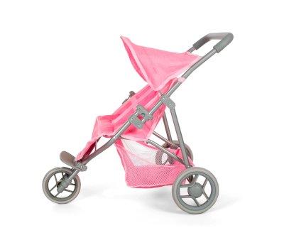 Carrinho de passeio Pink Twin Doll Bonecas