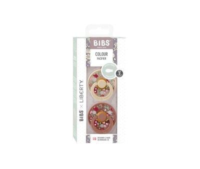 2 BIBS Colour Symmetrical Pacifiers Liberty Chamomile Lawn Vanilla/Woodchuck Mix