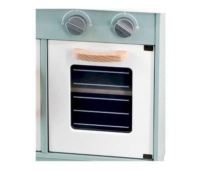 Cucina Legno con Accessori Verde Pastello