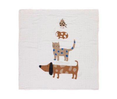 3 Muselinas Little Mateys Royal Blue Bamb 80 cm