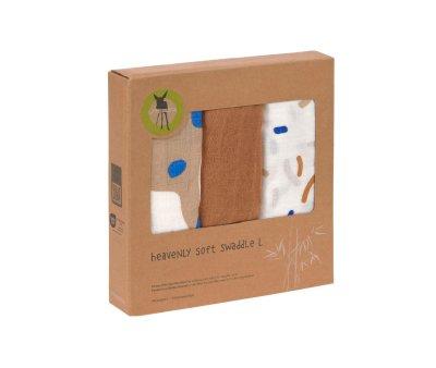 3 Muselinas Little Mateys Royal Blue Bamb 80 cm