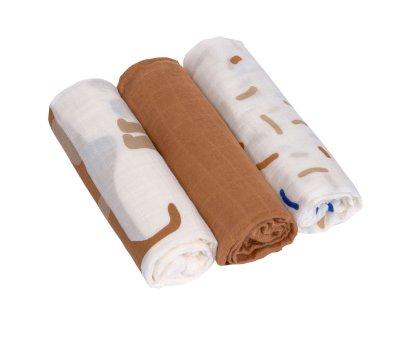 3 Muselinas Little Mateys Royal Blue Bamb 80 cm
