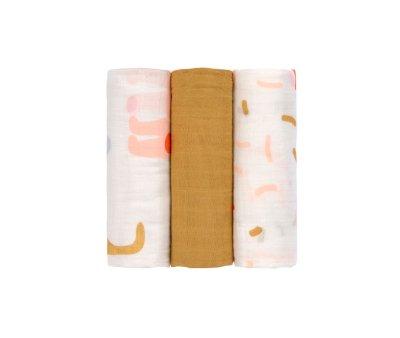 3 Muselinas Little Mateys Spicy Orange Bamb 80 cm