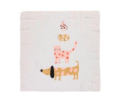 3 Muselinas Little Mateys Spicy Orange Bamb 80 cm