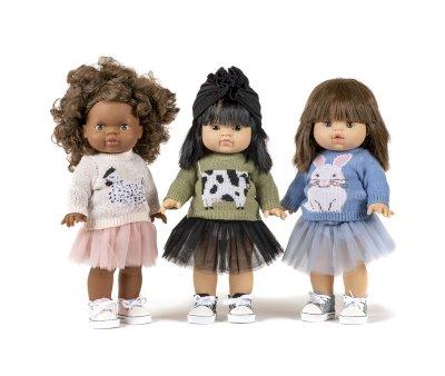 Set Hen Pattern Sweater and Pink Tutu for Gordis Doll
