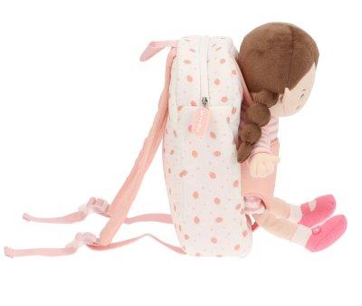 Mochila para Muecas Strawberries Blanca