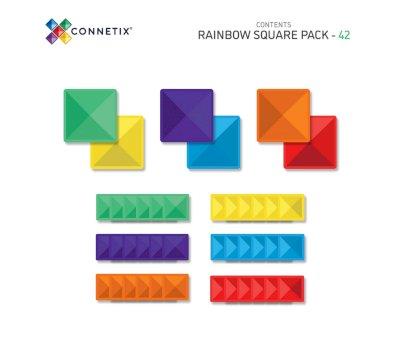 Construction Connetix Rainbow Square 42 Pieces