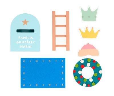 Buzn Mgico Azul y Complementos Puerta Personalizable