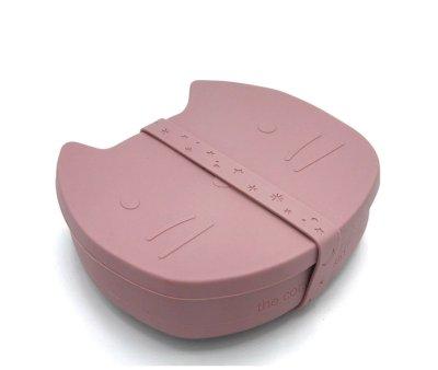 Caja de Almuerzo Silicona Pippa The Cat Dusty Mauve