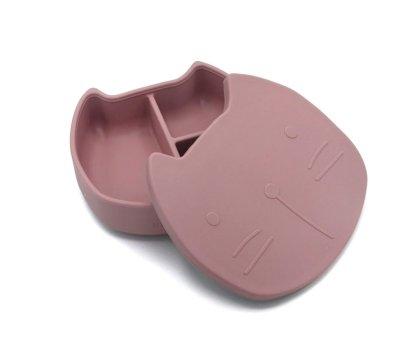 Caja de Almuerzo Silicona Pippa The Cat Dusty Mauve
