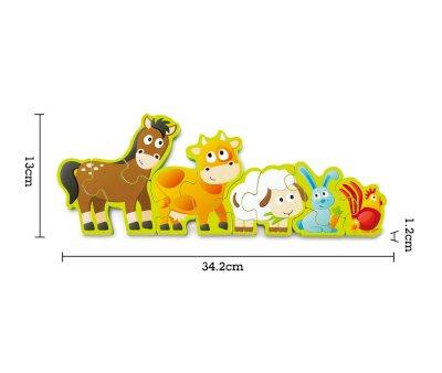 Puzzle Nmeros y Animales de Granja
