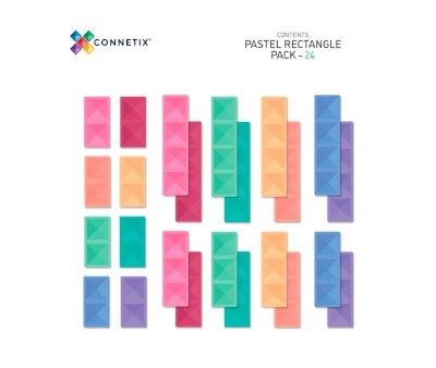 Construccin Connetix Pastel Rectngulo 24 piezas
