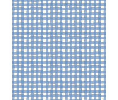 Robe Bleue Sabrina Vichy pour Poupe Soft 28 cm