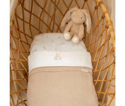 Manta de Punto Beige Personalizable