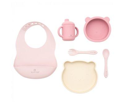 Vajilla 7 Piezas Silicona Pink