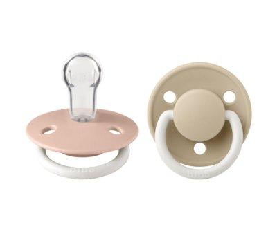 2 Chupetes Nocturnos BIBS De Lux Blush/Vanilla