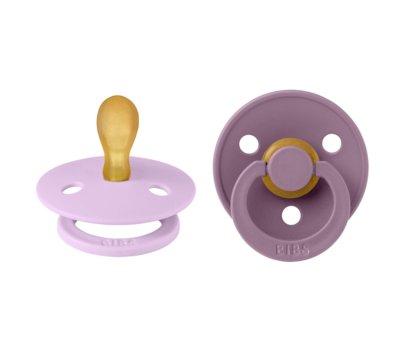 2 Sucettes BIBS Colour Symtric Violet Sky/Mauve