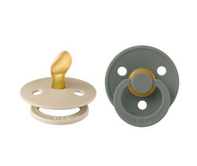 2 Sucettes BIBS Colour Anatomic Vanille/Pine