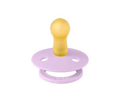 2 Sucettes Rondes BIBS Colour Violet Ciel/Mauve