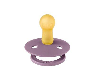 2 Sucettes Rondes BIBS Colour Violet Ciel/Mauve