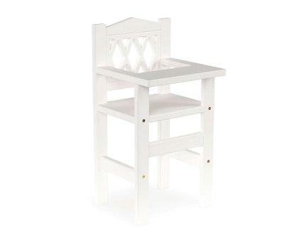 Cadeira alta White Harlequin para bonecas