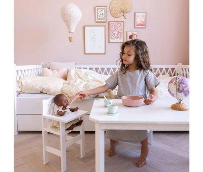 Cadeira alta White Harlequin para bonecas