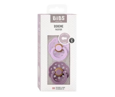 2 Sucettes BIBS Boheme Violet Sky/Mauve