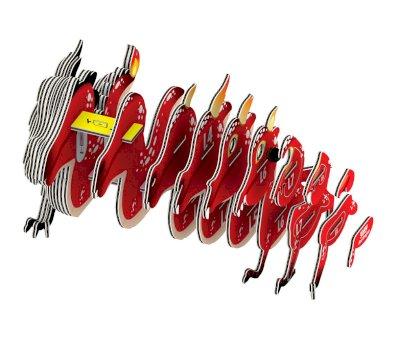 Puzzle 3D Eugy Dragn Rojo