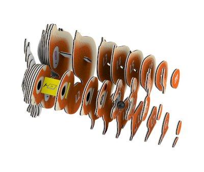 3D Puzzle Eugy Tree-Climbing Squirrel