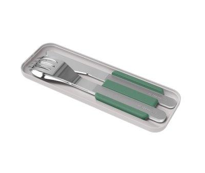 Couverts en Acier Inoxydable Vert Naturel