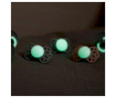 2 Sucettes BIBS Infinity Symetric Vanille Glow/Blush Glow