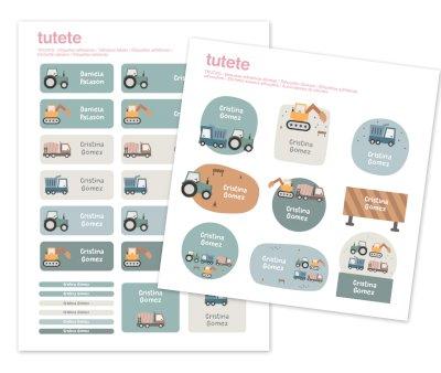 29 Etichette Adesive Trucks