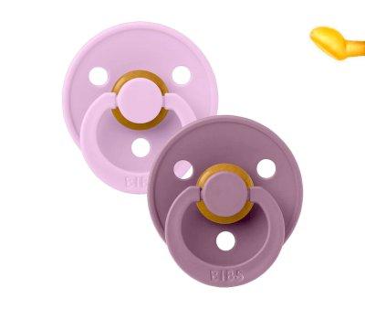 2 Sucettes BIBS Colour Anatomic Violet Sky/Mauve