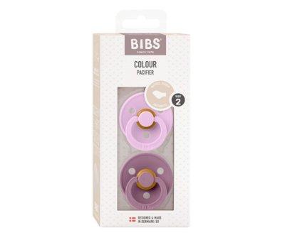 2 Sucettes BIBS Colour Anatomic Violet Sky/Mauve