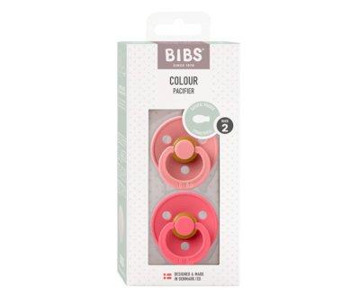 2 Succhietti BIBS Colour Simmetrica Dusty Pink/Coral