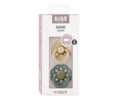 2 chupetas BIBS Boheme Vanilla/Pine