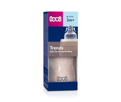 Biberon Trends Dynamic avec Ttine 250 ml Rose