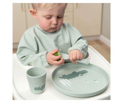 Plate Foodie Croco Green