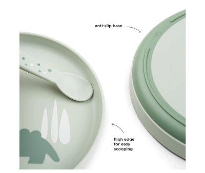 Plate Foodie Croco Green