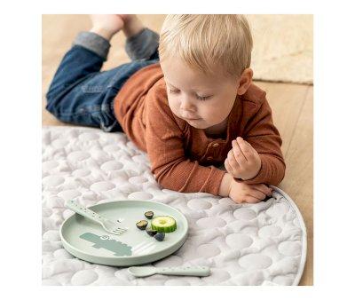 Plate Foodie Croco Green