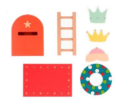 Magical Door and Mailbox with Red Personalised Accessories