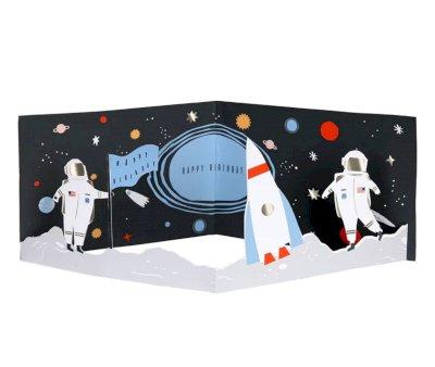 Carte d'anniversaire Space 3D Scene
