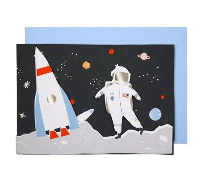 Carte d'anniversaire Space 3D Scene