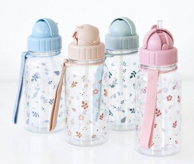 Garrafa de plstico Leaves Blue personalizvel