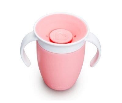 Miracle 360 Spill-Proof Cup with Handles Pastel Pink 200ml